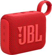 JBL GO 4 Ultra-Portable Bluetooth Speaker with AURACAST, Powerful Sound, 15H Playtime & Sleek Design, JBLGO4BLK, Black - Red Go4