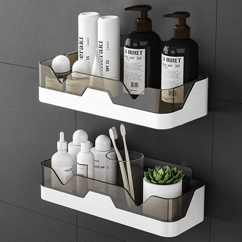 BLYPHOO Shower Caddy Adhesive Shower Shelf for Bathroom 2 Pack: Premium Wall Mount Bathroom Organizer Shelf - No Drilling Corner Sower Organizer - Upgraded Rustproof Kitchen Storage Rack