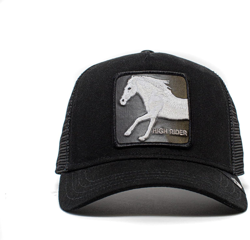 unisex-adult The Farm Unisex Baseball Trucker Hat Baseball Cap - Trucker-Ride-High-Black-#32725