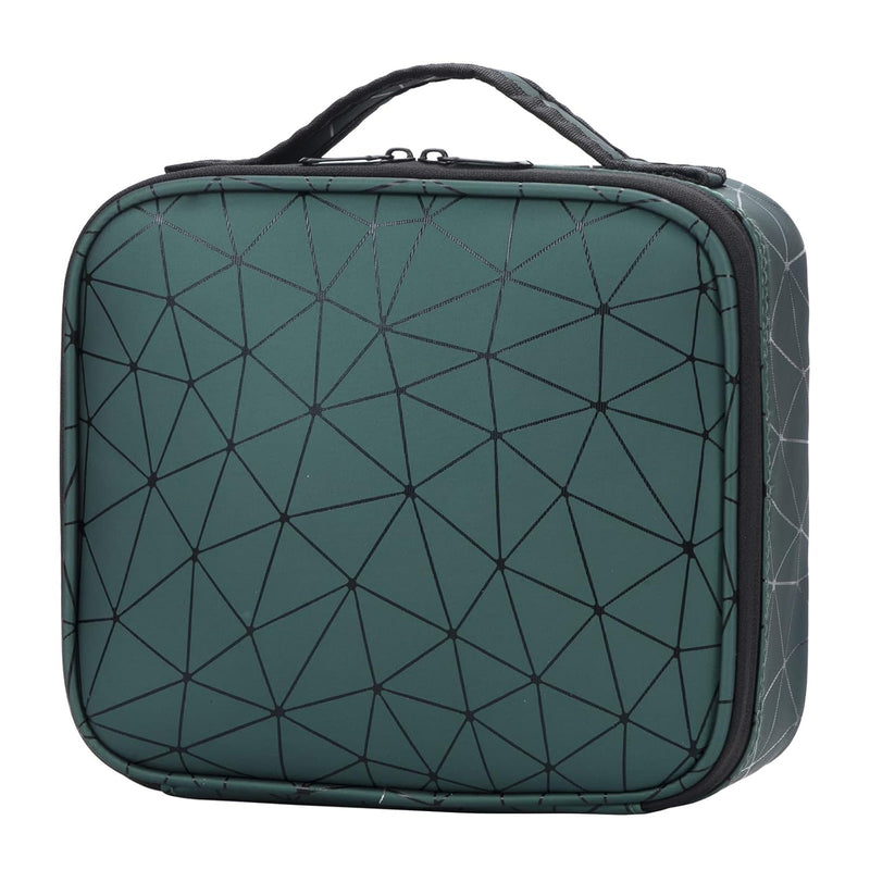 SYOSI Portable Travel Cosmetic Vanity Case, Makeup Organizer Box Storage for Makeup Brushes Tools with Removable Compartment