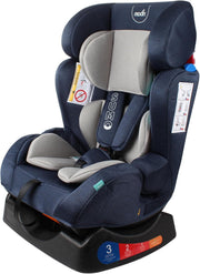 The Moon Brand Sumo Car Seat Birth to 6yrs Baby Travel Gear Convertible Rear & ForwardFacing Booster Seat Reclining Car Seat for Group 012 Child Comfort Car Accessories-Black - Navy Blue