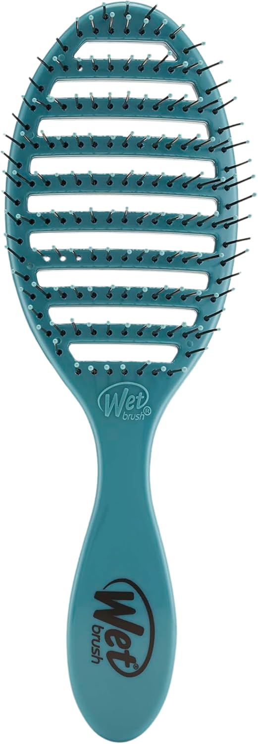 Wet Brush Speed Dry Hair Brush - Color Wash, Watermark - Vented Design and Ultra Soft HeatFlex Bristles Are Blow Dry Safe With Ergonomic Handle Manages Tangle and Uncontrollable Hair - Pain-Free