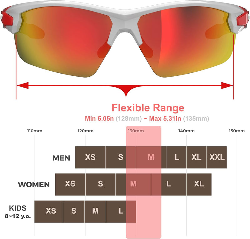 RT100 RIDE YOUR WAY Professional wrap around Frameless Cycling Sunglasses for Men and Women