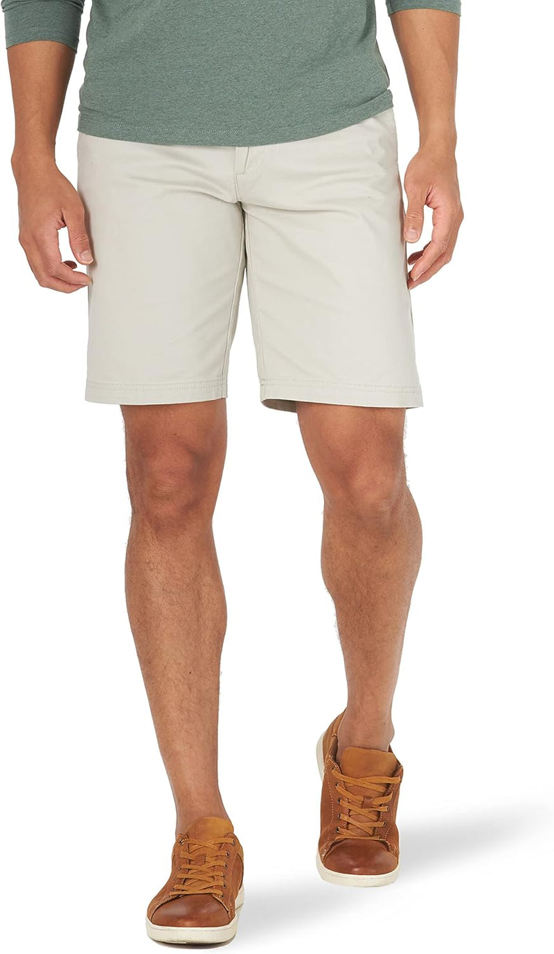 Men's Extreme Motion Flat Front Short - Stone