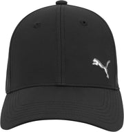 Men Evercat Alloy Stretch Fit Cap Baseball, Black/Silver, L-XL