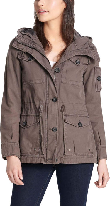 Levi's Women's Cotton Four Pocket Hooded Field Jacket (Standard & Plus Sizes)