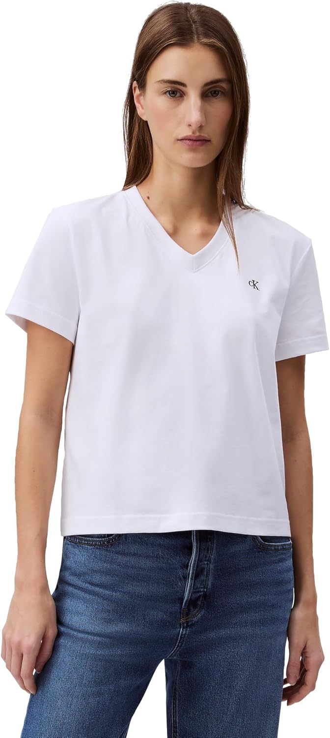 womens Archive Logo V-neck T-shirt Archive Logo V-neck T-shirt (pack of 1) - Brilliant White