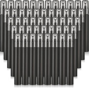 SYOSI Spray Travel Perfume Bottles 10 ml Mini for Women Small Fine Mist Spray Bottles Portable Frosted Plastic Refillable Perfume Bottles Empty Atomizer Sample Containers for Essential Oils (25 Pcs) - Black