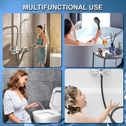 Pugrwei 【New Version】Handheld Bidet Sprayer for Toilet, Premium Stainless Steel Bathroom Bidet Sprayer Set, (Stainless Steel) (Brushed) (Control Value)