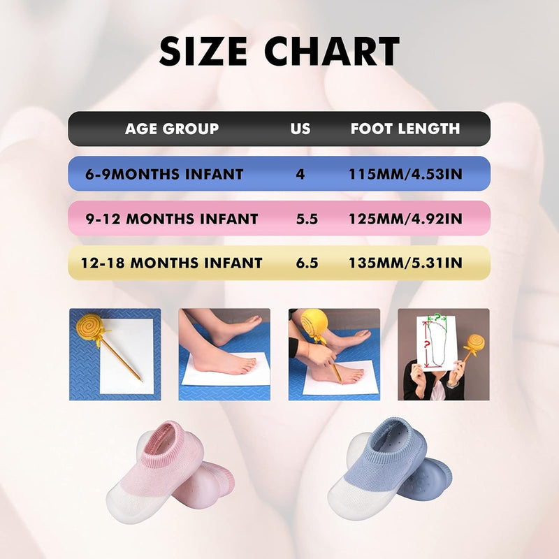 Baby Toddler Non-Skid Sock Shoes Indoor Slipper Breathable Cotton Mesh Lightweight Sole Infant Boy Girls Kids Children