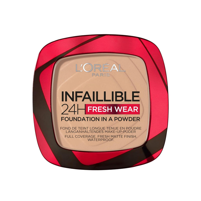 L’Oréal Paris Infaillible 24H Fresh Wear Foundation in a powder, 130 True Beige
