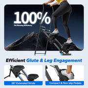 MERACH Stair Stepper for Home Exercise,New Version Mini Stepper Climber Machine for Full-Body Stairmaster,Cardio Equipment Climber with Extended Step Range, Adjustable Handlebar&Pedals - DB
