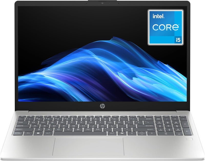 Essentials Laptop 2025 Model 15.6" FHD Intel Core i5 16GB RAM 512GB SSD Windows 11 Natural silver Standalone 15-FD0278NE En-Ar Keyboard UAE Version