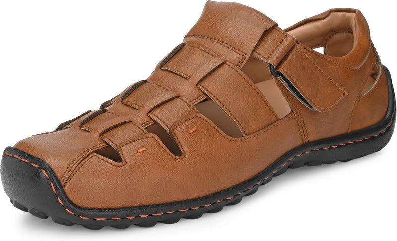 Men's Tan Fisherman Sandals - D Tan