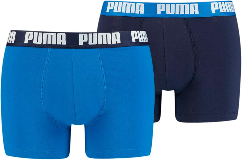 Mens Puma Basic Boxer 2 Pieces Puma Basic Boxer 2P (pack of 2) - Blue/Navy