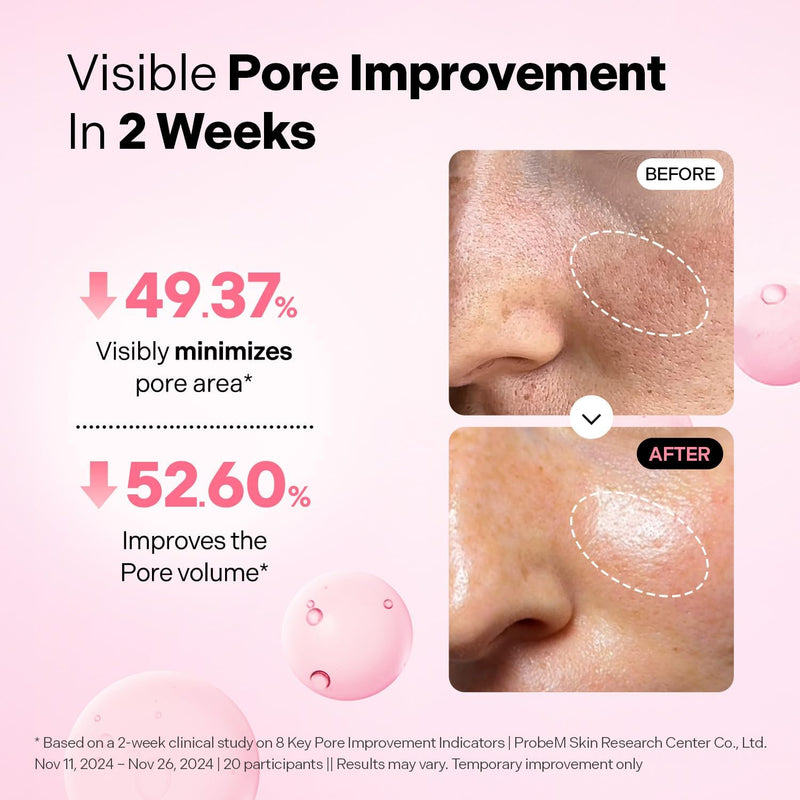 CELLMAZING Pore Perfecting Ampoule 30 ml (1.01 fl.oz.) Improves Skin Elasticity 5D Collagen, Peptide Complex, PHA, LHA Korean Face Serum, Korean Skin Care