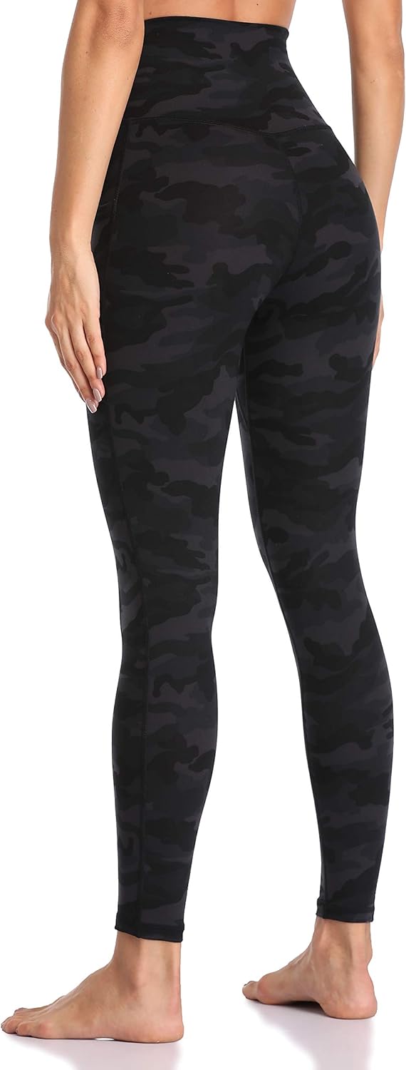 Colorfulkoala Women's High Waisted Tummy Control Workout Leggings 7/8 Length Yoga Pants with Pockets