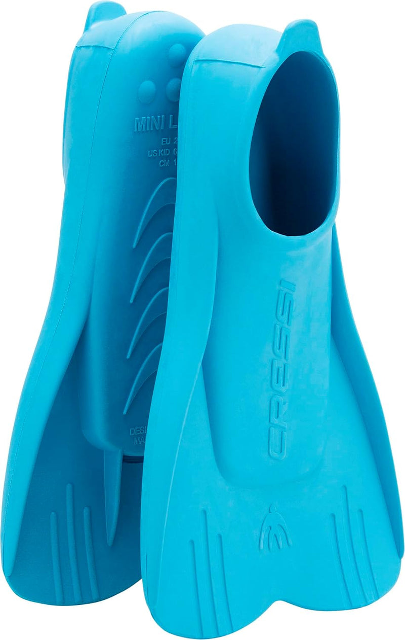 Cressi Mini Light Fins زعانف قصيرة خفيفة الوزن للسباحة أو الغطس - azure 23/24
