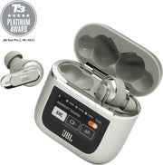 JBL Tour Pro 3, True Wireless Earbuds with Bluetooth, Built-in Battery and 40h Playback, Charging Case, Noise Cancelling and JBL Spatial 360 with Head Tracking, Beige
