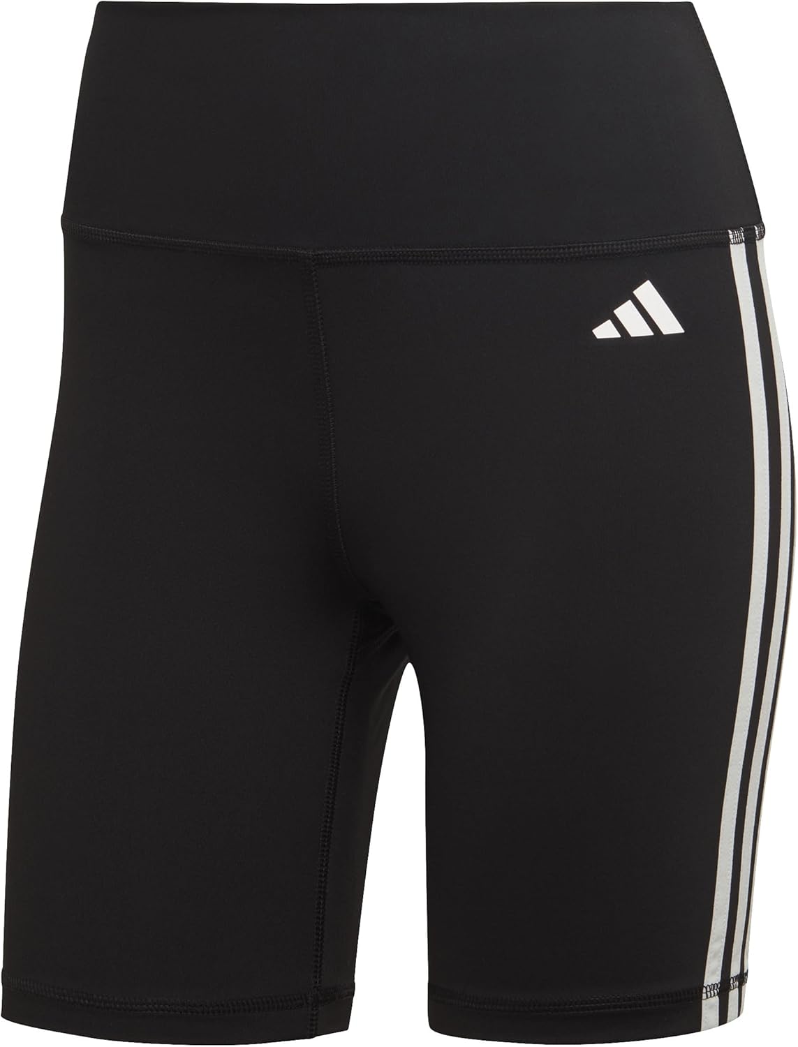 Womens Training Essentials 3-Stripes High-Waisted Short Leggings Tights (pack of 1) – image 2