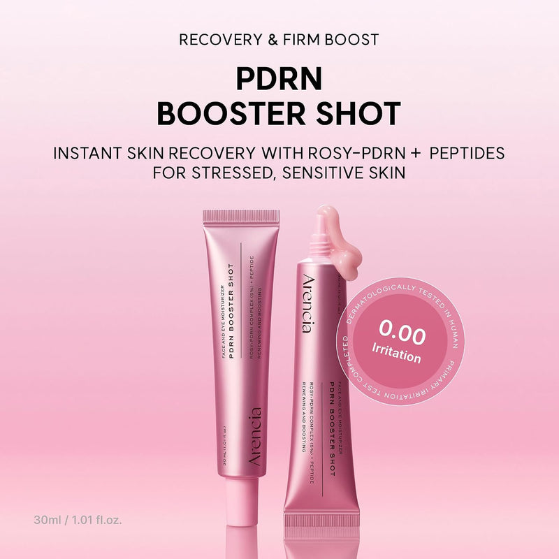 PDRN Booster Shot Serum, Rosy-PDRN & Peptides for Glowy, Healthy Skin, 30ml/1.01 fl oz
