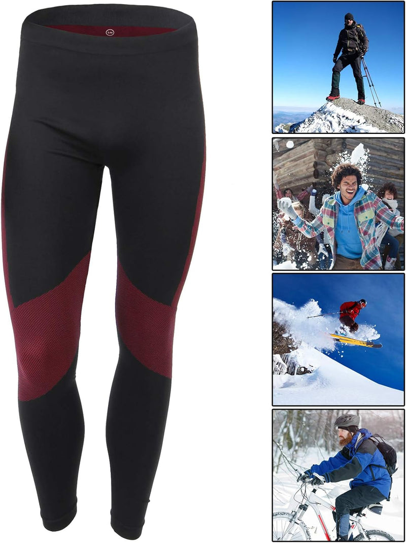 ALPIDEX Men's Functional Underwear Thermal Underwear Ski Underwear - Breathable, Warming and Quick Drying