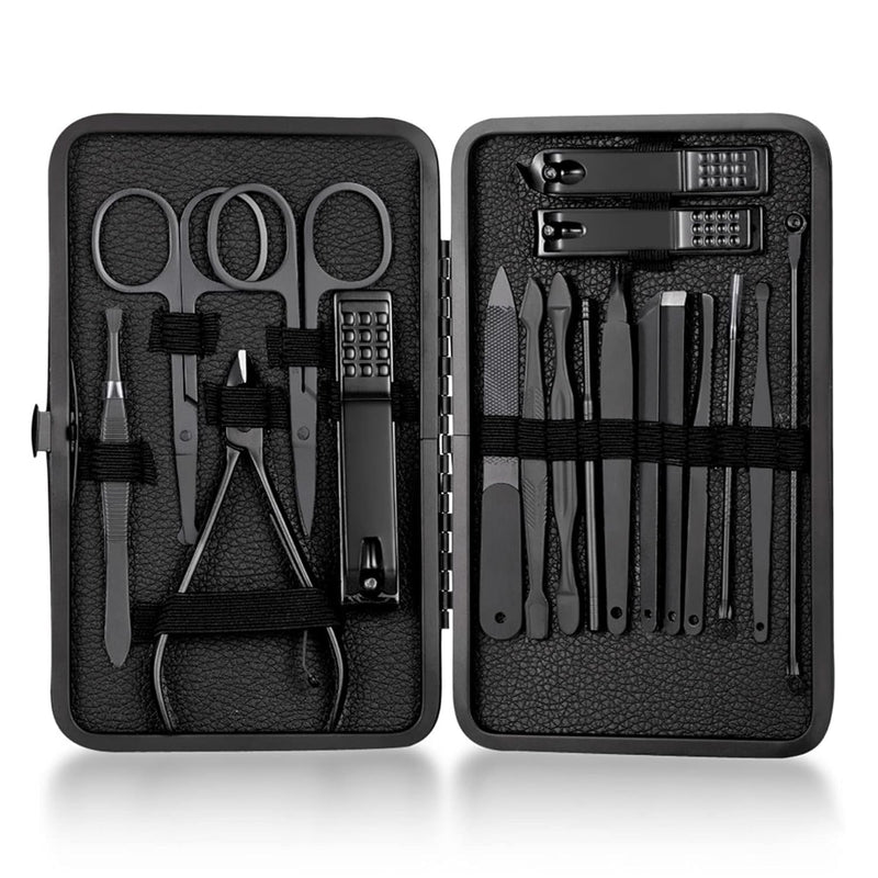 CBEI Nail Clippers Professional Manicure Set Nail Grooming Kit for Thick Nails Cuticle Remover Toe Nail Care Cutter Pedicure Kit Nail Clippers Portable Set Travel Tool Kit for Men Women
