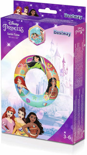 Bestway Disney Princess 22"/56cm Swim Tube - Perfect for Beach and Swimming Pool Use, Outdoor & Indoor Relaxation & Play, Swimming Gears, Swim rings