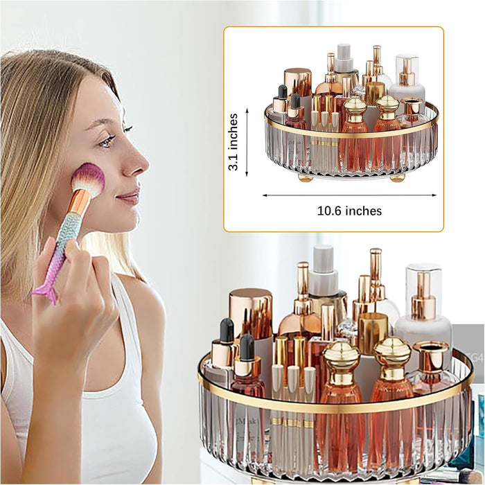 VUCATIN Rotating Makeup Organizer, Lazy Susan Cosmetic Organizer 360 Rotating, Round Turnable Storage For Make Up, Kitchen, Cosmetic, Perfume Organizer (1)