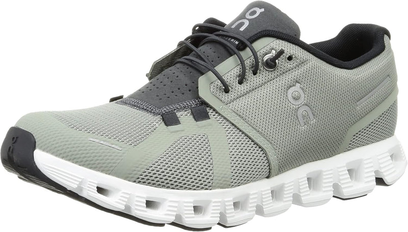 ON Men's Cloud 5 Sneakers, Black/White, 12