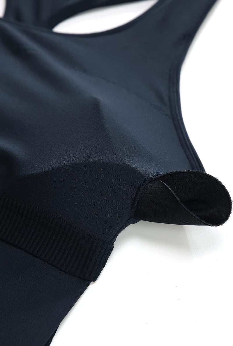 CRZ YOGA Butterluxe Workout Tank Tops for Women Built in Shelf Bras Padded - Racerback Athletic Spandex Yoga Camisole