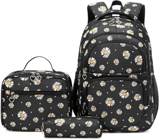 YNTT Girls Backpack Kids School Bookbag Set for Teen Girls Elementary Students Casual Back Pack with Lunch Box