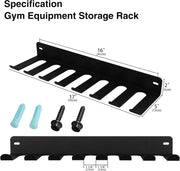 Multi-Use Gym Equipment Storage Rack, Resistance Bands Heavy Duty Dumbbell Rack for Exercise Bands, Lifting Belts and Jump Ropes