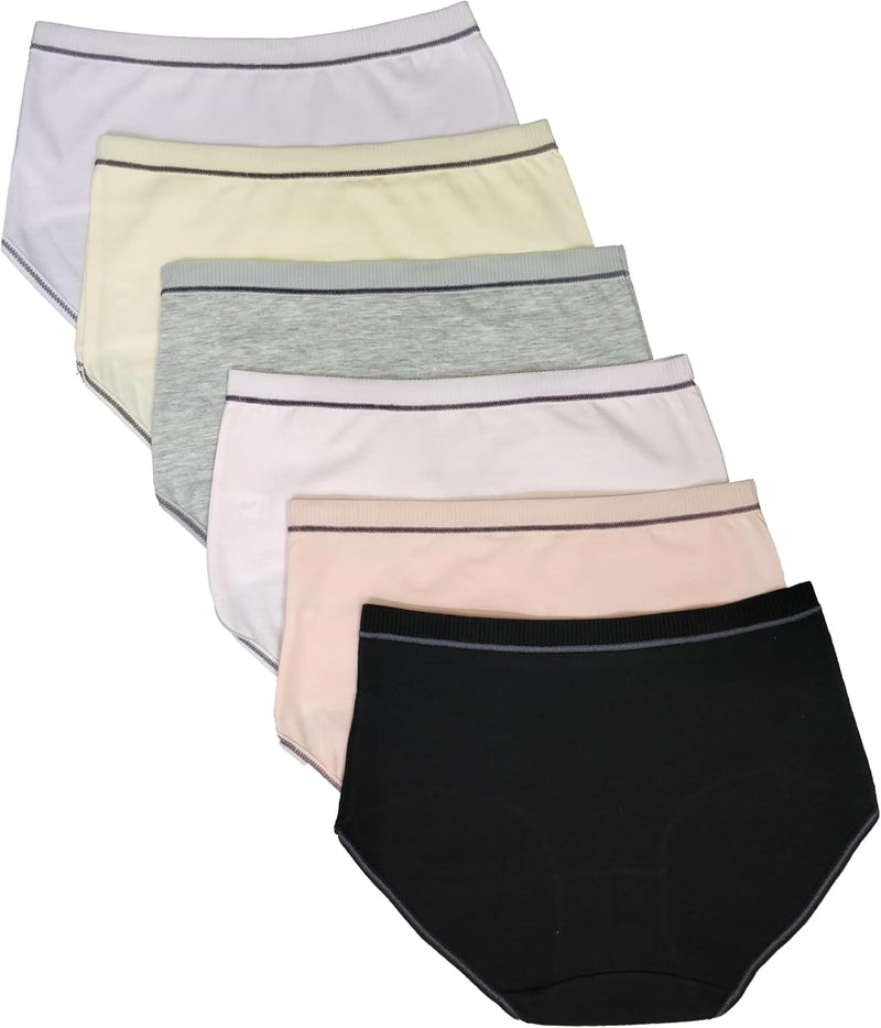 Premium Cotton Four-way stretch Panties - MULTIPACK - Regular and Plus Sizes - Classic Briefs for Women