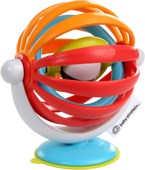 Baby Einstein Rattle & Jingle Trio High Chair Suction Toys Take-Along Musical RattleâSet Age 6 Months +, Multicolor, 3 Count - Flats