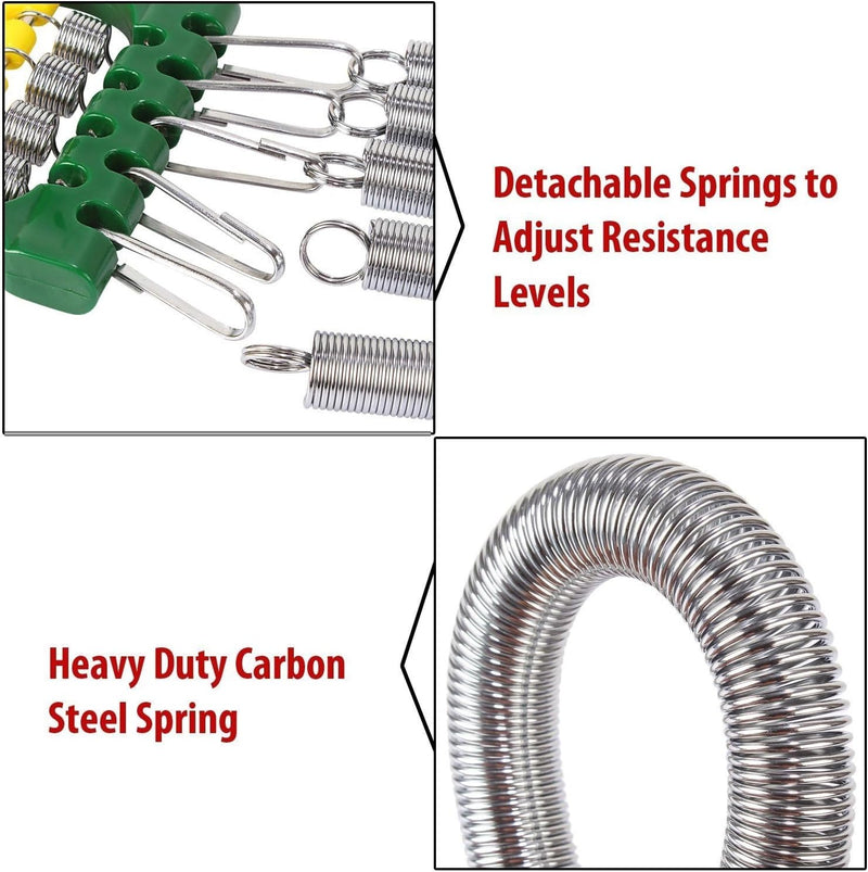 Sky land Chest Expander with 5 Springs | Adjustable Steel Springs with Steel Chrome Plating for Increased Resistance | Multi-Function, Lightweight, Portable & Compact