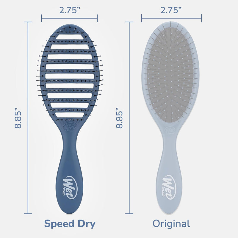 Wet Brush Speed Dry Hair Brush - Color Wash, Watermark - Vented Design and Ultra Soft HeatFlex Bristles Are Blow Dry Safe With Ergonomic Handle Manages Tangle and Uncontrollable Hair - Pain-Free