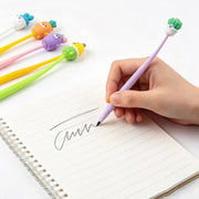 30 Pieces 0.5 mm Cartoon Head Pens Random Bulk Cartoon Cute Gel Ink Swinging Pen Prize Pen Stationery Gift Creative Assorted Styles Novelty Writing Pen for Gift Cute Cartoon Gel Ink Pens