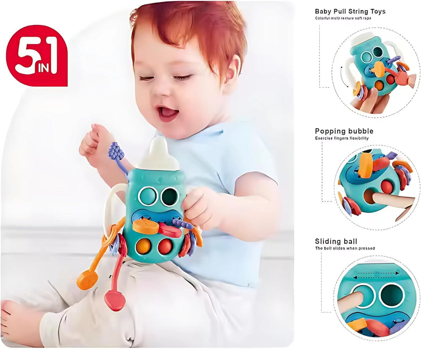 Twisoo Baby Sensory & Montessori Toys – Developmental Teething, Fidget & Activity Toys for Infants & Toddlers, Fine Motor Skill & Learning Playsets Multiple Styles (TOY-006-Red)