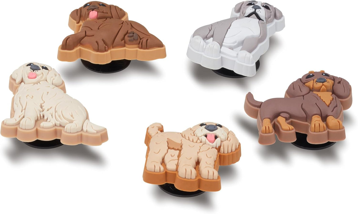 Crocs Unisex Adult Doggie Doodle Shoe Charms, Pack of 5, Multi-Colour