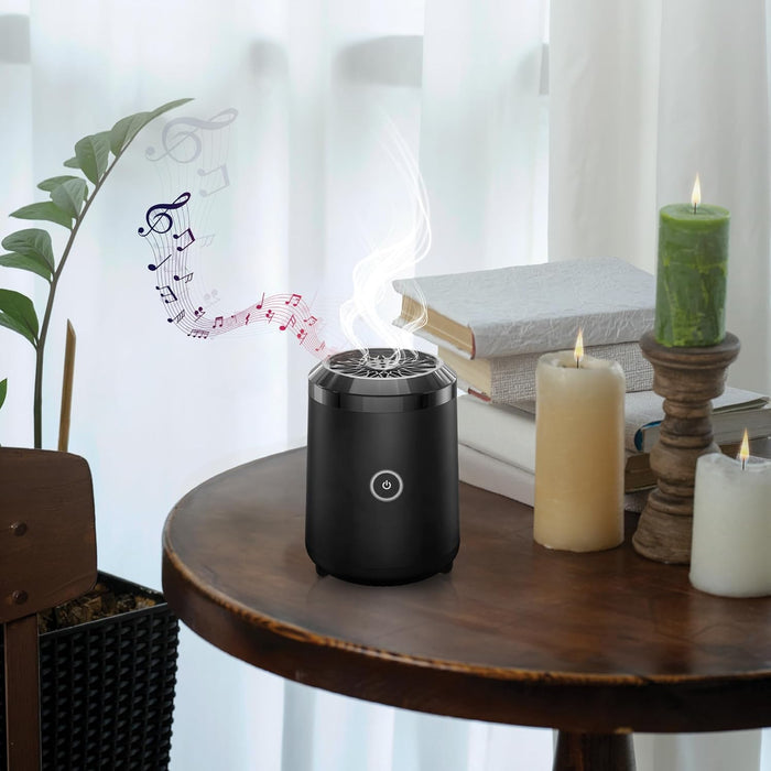 Green Lion Smart Bakhour Rechargeable Electric Car Incense Burner, USB-C Portable Mini Burner, Aluminum Alloy Design, Strong Power for Fast Burning, Long-Lasting Fragrance - Green