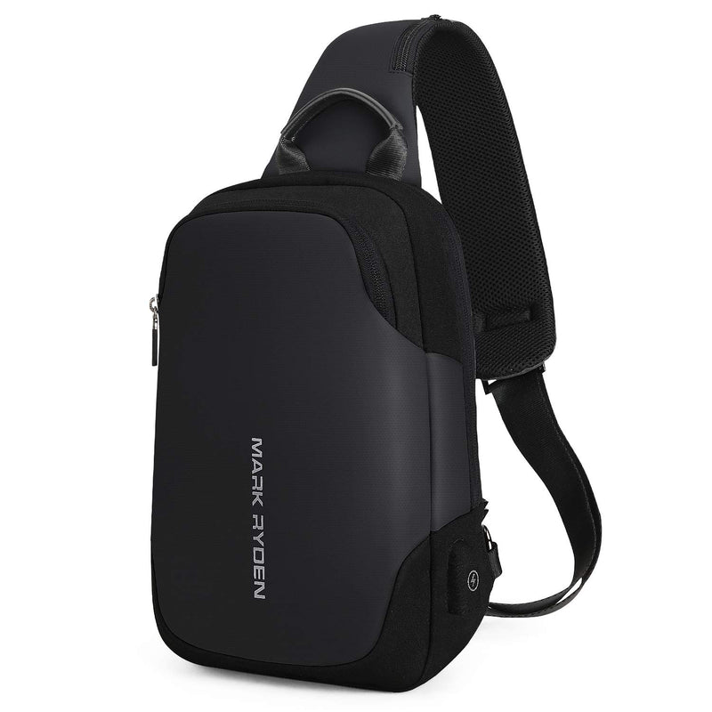 Mark Ryden Anti-theft Sling Chest Bag Handbag for Men,Waterproof Crossbody Travel Shoulder Bag Fit for 11" ipad pro â€¦ (black)