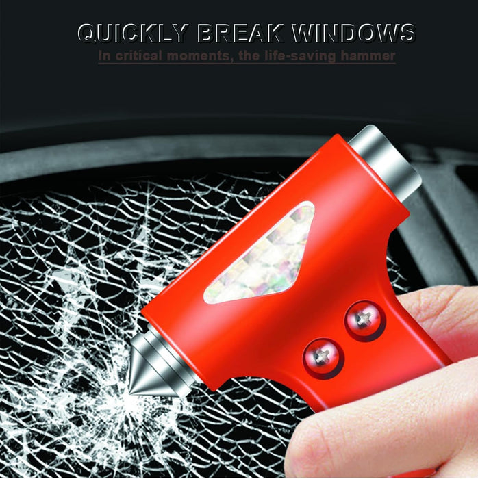 GraGra 2 Pack Car Safety Hammer Seatbelt Cutter, 2 in 1 Car Glass Breaker Safety Hammer, Emergency Escape Tool with Car Window Breaker and Seat Belt Cutter, for Vehicle Safe Accessories (Black)