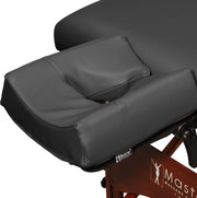 Master Massage Massage Patented Memory Foam Ergonomicdream Face Cushion Pillow Headrest, Black - Black