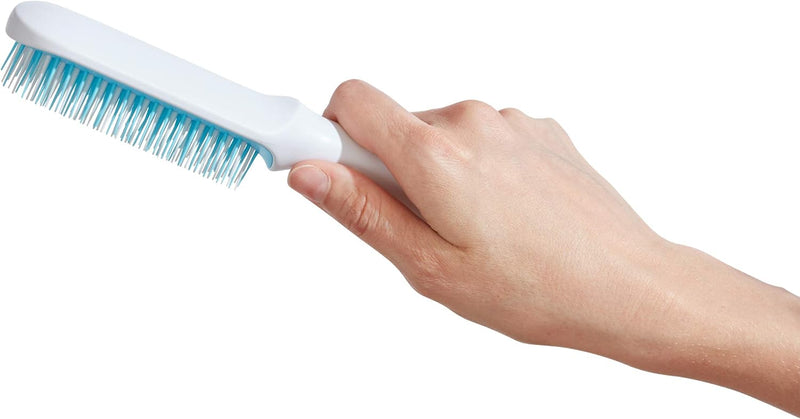 Frida Baby Toddler Hair Brush | Soft Bristle Hair Brush for Fine or Straight Hair, Wet Brush or Dry, Hair Detangler | Hairbrush + Storage Case