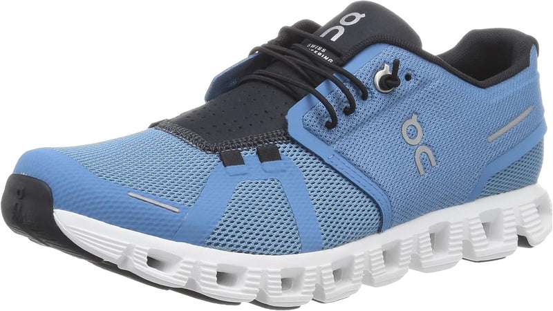 ON Men's Cloud 5 Sneakers, Black/White, 12