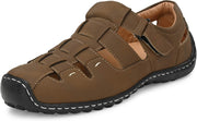 Men's Tan Fisherman Sandals - Olive