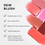 Dew Blush Blendable Liquid Cheek Flush - Baby - flower butterfly lily:pink 11.34 g (Pack of 1)