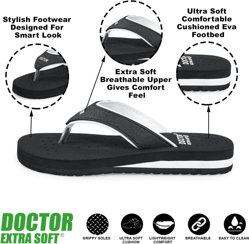 DOCTOR EXTRA SOFT Ortho Care Diabetic Orthopaedic Pregnancy Super Comfort Dr Flipflops and House Slippers For Women's and Girl's D-18
