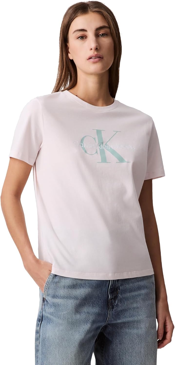 womens Monogram Logo Crewneck T-shirt Monogram Logo Crewneck T-shirt (pack of 1) – image 1